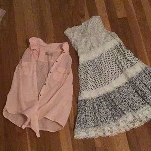 Dress and sleeveless shirt